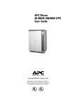 APC 60-80KW 208/480V UPS Power Supply User Manual