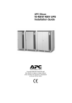 APC 10-40KW 400V UPS Power Supply User Manual