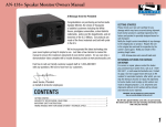 Anchor Audio AN135BK Speaker System User Manual