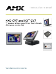 AMX NXD-CV7 Car Video System User Manual