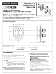 American Standard T050.210 Thermostat User Manual