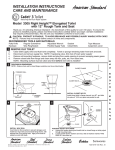 American Standard 3305 Indoor Furnishings User Manual