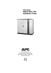 American Power Conversion 480kW 400V Power Supply User Manual