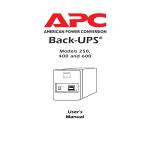 American Power Conversion 250 Power Supply User Manual