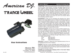 American DJ Tester 2 DJ Equipment User Manual