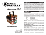 American DJ Razz Mataz DJ Equipment User Manual