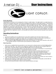 American DJ Light Copilot Microphone User Manual