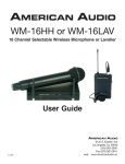American Audio WM-16HH Mouse User Manual