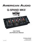 American Audio SWITCH Network Card User Manual