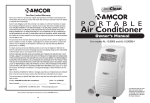 Amcor AL-10 Air Conditioner User Manual