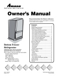 Amana ARB8057CW Refrigerator User Manual