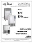 Alto-Shaam QC2-100 Freezer User Manual