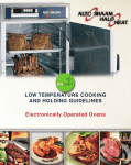 Alto-Shaam Electronically Operated Ovens Oven User Manual