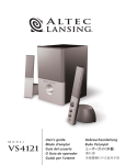 Altec Lansing VS4121 Speaker System User Manual