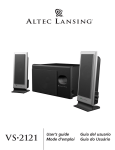 Altec Lansing VS2121 Speaker User Manual