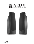 Altec Lansing 120 Speaker User Manual