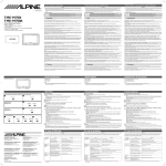 Alpine TME-M750 Car Video System User Manual