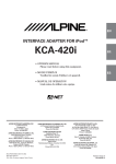 Alpine KCA-420i Car Stereo System User Manual