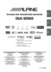 Alpine INA-W900 GPS Receiver User Manual