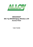 Alloy Computer Products WDS2454AP Network Card User Manual