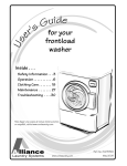 Alliance Laundry Systems TLW2013N Clothes Dryer User Manual