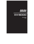Akai EWI5000 Musical Instrument User Manual