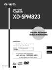 Aiwa XD-SPM823 DVD Player User Manual