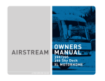 Airstream 396 Automobile User Manual