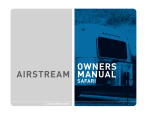 Airstream 2007 Safari Automobile User Manual