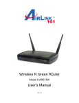 Airlink101 AR675W Network Router User Manual