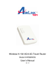 Airlink101 AR580W3G Network Router User Manual