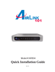 Airlink101 AR504 Typewriter User Manual