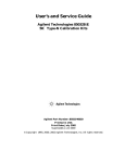 Agilent Technologies 85032B/E 50 Network Card User Manual