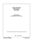 Agilent Technologies 3138A-00101 and above Computer Hardware User Manual