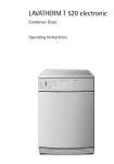 AEG T 520 Clothes Dryer User Manual