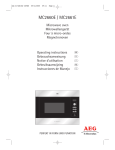 AEG MC2661E Microwave Oven User Manual