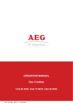 AEG CGA 75 WOK Cooktop User Manual