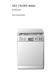 AEG 80800 Dishwasher User Manual