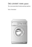 AEG 72640 Washer User Manual