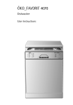 AEG 4070 Dishwasher User Manual