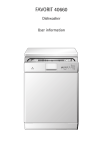 AEG 40660 Dishwasher User Manual