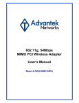Advantek Networks AWN-MIMO-54RA Network Card User Manual