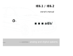 a/d/s/ IE6.1 / IE6.2 Speaker User Manual