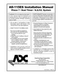 ADC AD-115ES Clothes Dryer User Manual