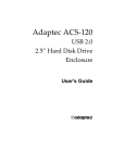 Adaptec ACS-120 Computer Drive User Manual