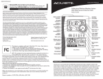 Acu-Rite 992 Weather Radio User Manual