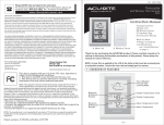 Acu-Rite 823 Weather Radio User Manual