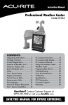 Acu-Rite 1036 Weather Radio User Manual