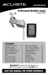 Acu-Rite 1010 Weather Radio User Manual