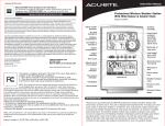 Acu-Rite 00594W Weather Radio User Manual